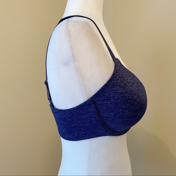 Victoria’s Secret Convertible Uplift Semi Demi Heathered Blue Bra - 32DD - Picture 2 of 11